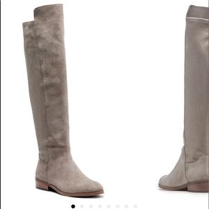 Society Calypso Over The Knee Taupe Boot. Great for muscular/larger calves.